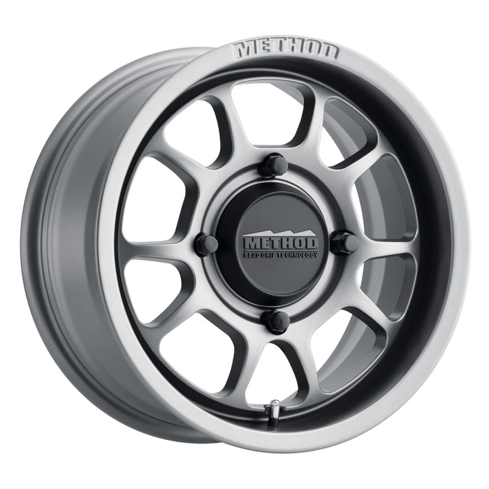 Method MR409 Bead Grip 15x8 / 4+4/0mm Offset / 4x156 / 132mm CB Steel Grey Wheel MR40958046444