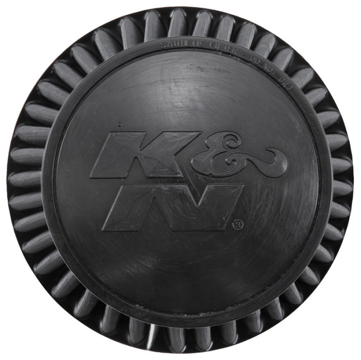 K&N Universal Rubber Filter Round Tapered 6in Flange ID x 7.5in Base OD x 5.25in Top OD x 8in Height RU-3101HBK