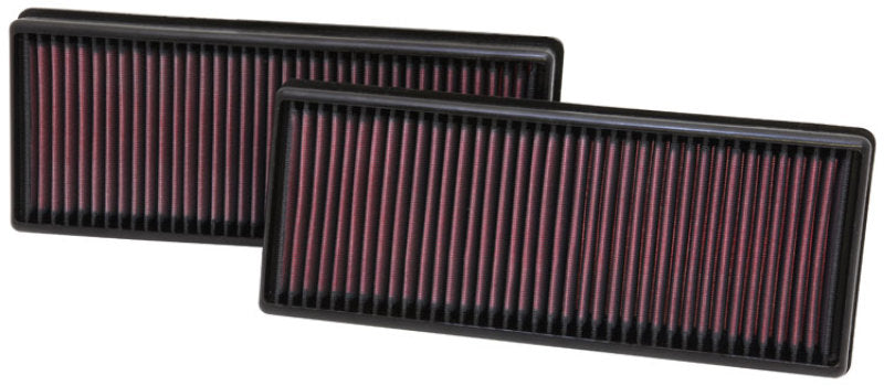 K&N Replacement Air Filter 12.563in O/S Length x 5.25in O/S Width x 1.625in H (Inc 2 Filters) 33-2474