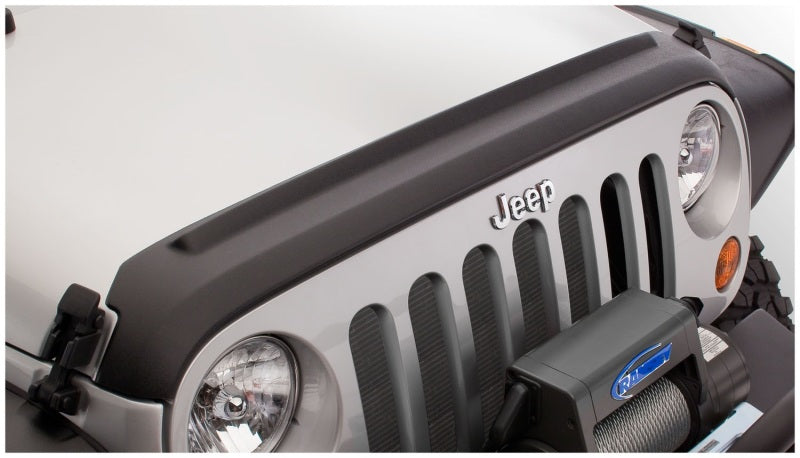 Bushwacker 07-18 compatible with Jeep Wrangler Trail Armor Hood and Tailgate Protector Excl Power Dome Hood Black 14013