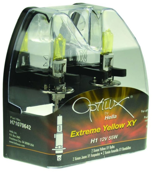 Hella Optilux H1 12V/55W XY Yellow Bulb H71070642