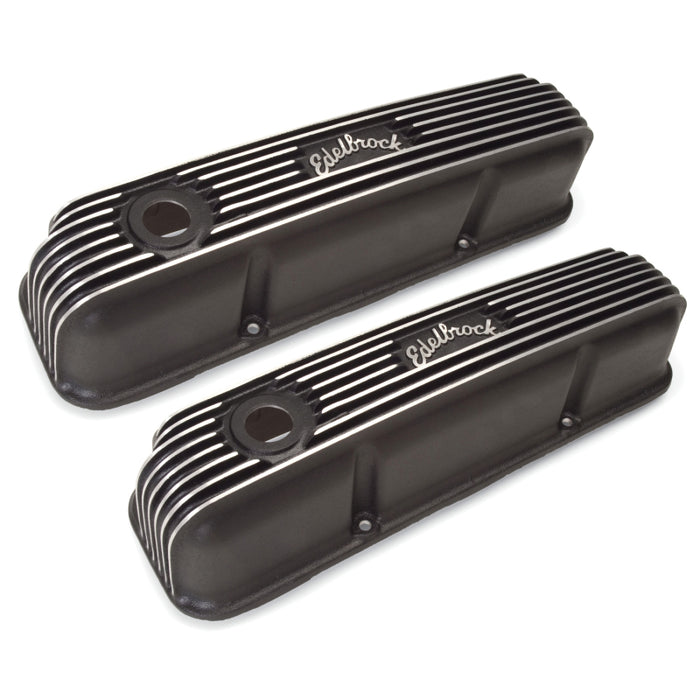 Edelbrock Valve Cover Classic Series Ford 1958-1976 FE V8 Black 41623