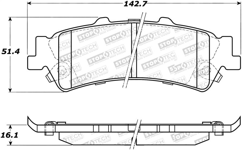 StopTech Street Select Brake Pads 305.0792