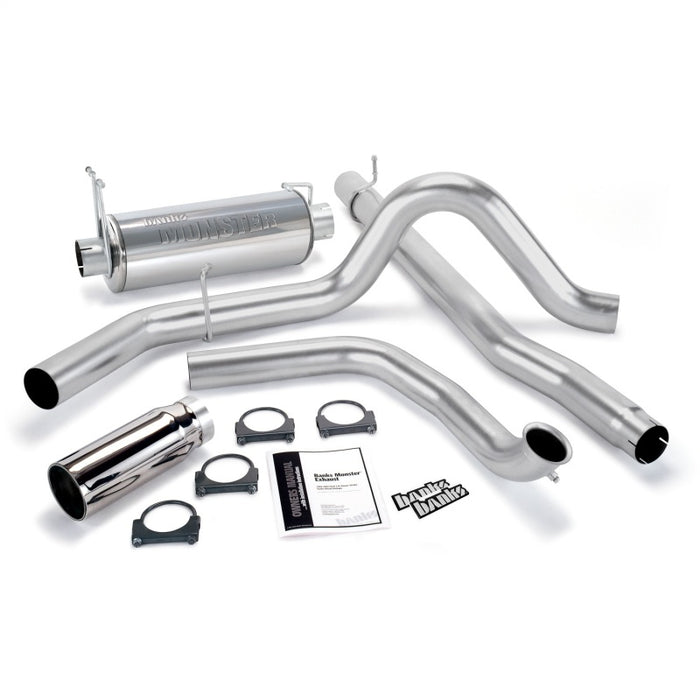 Banks Power 00-03 Ford 7.3L / Excursion Monster Exhaust System SS Single Exhaust w/ Chrome Tip 48653