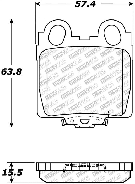 StopTech Street Select Brake Pads Front/Rear 305.0771