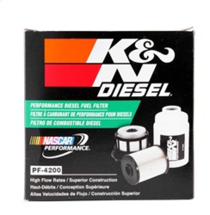 K&N 03-09 Compatible with Dodge Ram 5.9L L6 Diesel 3.375in OD x 3.969in L Fuel FIlter PF-4200