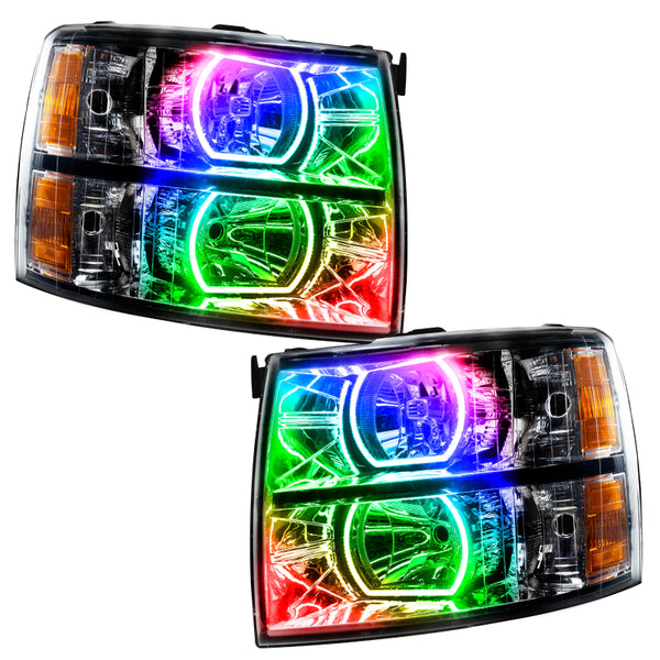 Oracle 07-13 Chevy Silverado SMD HL Black Square Style w/ Simple Controller SEE WARRANTY 8189-504