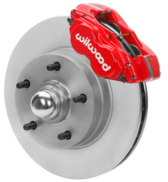 Wilwood 70-81 FBody/75-79 A&XBody Dynalite Frt Brk Kit 11in Rtr Red Calipers Use w/ Pro Drop Spindle 140-15980-R