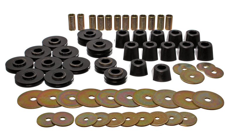 Energy Suspension 67-95 K5 Blazer/67-70 Denali XL/Suburban/Yukon XL 4WD Black Body (Cab) Mount Set 3.4110G