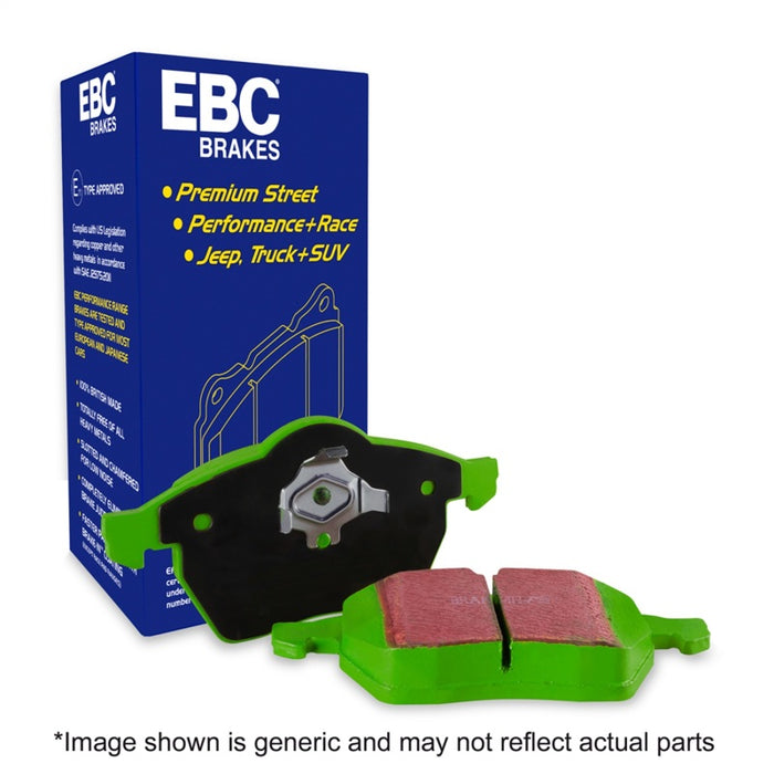 EBC 12-17 Tesla Model S Electric RWD Greenstuff Rear Brake Pads DP21788