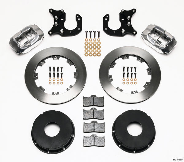 Wilwood Forged Dynalite P/S Rear Kit Polished Big Ford 2.36in Offset Currie Blank 140-3722-P