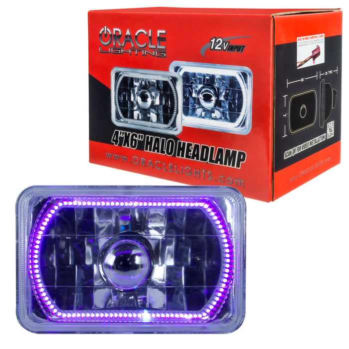 Oracle Pre-Installed Lights 4x6 IN. Sealed Beam UV/Purple Halo SEE WARRANTY 6909-007