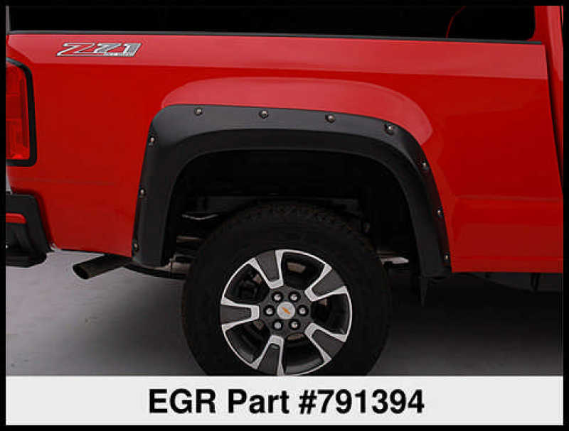 EGR 15+ Chevy Colorado 5ft Bed Bolt-On Look Fender Flares Set 791394