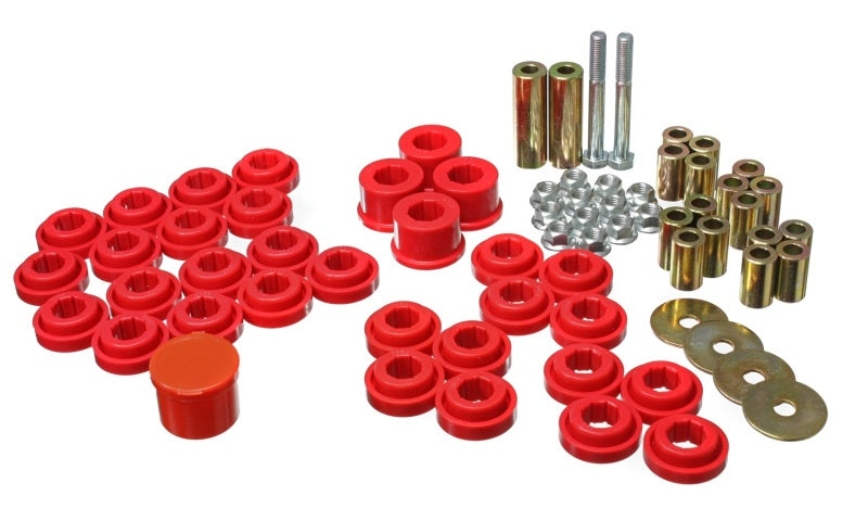 Energy Suspension Chrysler/Compatible with Dodge Red Rear End Control Arm Bushing Set 5.3141R