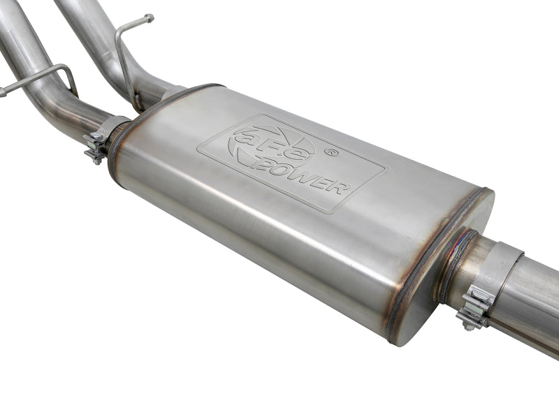 aFe Vulcan Series 4in-3in 304-SS Exhaust Cat-Back 2019 GM Silverado / Sierra 1500 V8-5.3L w/ OE Tips 49-34101