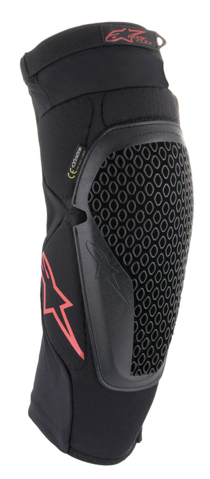 Alpinestars 6505121-13-S/M Bionic Flex Knee Protector Black/Red (Small/Med)