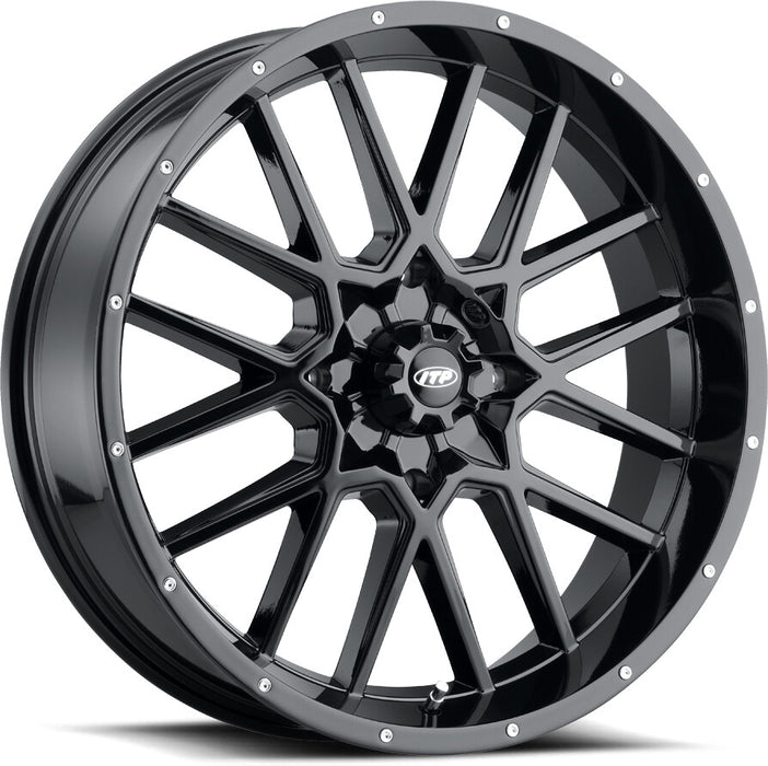 ITP Hurricane 20x6.5 ATV/UTV Wheel - Gloss Black (4/156) - 4+2.5 [2022518705B]