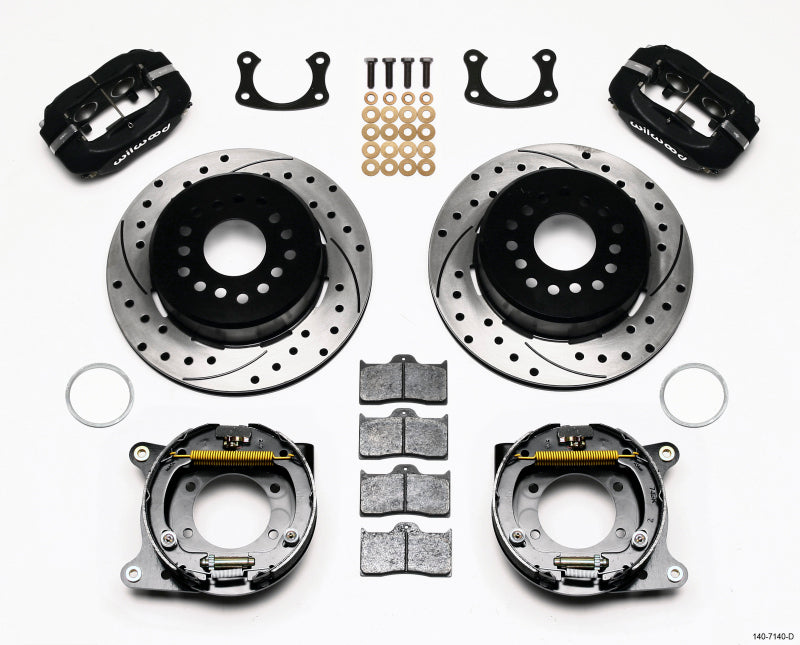 Wilwood Forged Dynalite P/S Park Brake Kit Drilled New Big Ford 2.50in Offset 140-7140-D