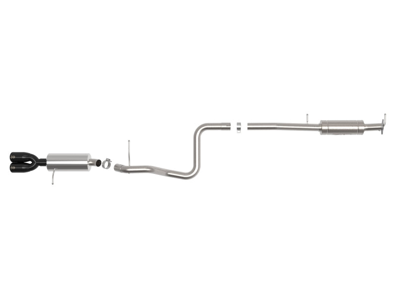 aFe Takeda Series 2 1/2in 304 SS Cat-Back 14-19 Ford Fiesta L4-1.6L (t) w/Black Tip 49-33140-B