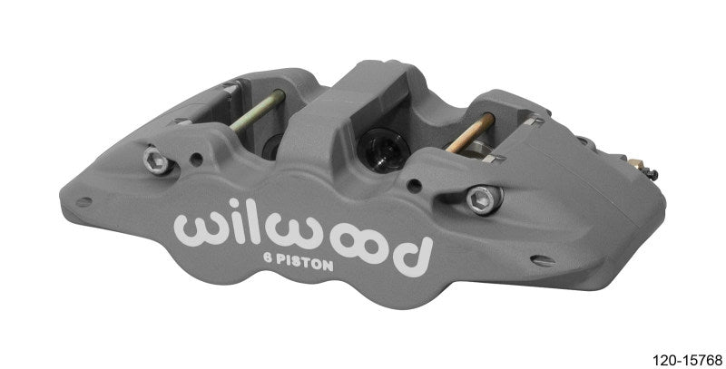 Wilwood Caliper-Aero6-R/H Type III Ano 1.62/1.12/1.12in Pistons 1.25in Disc 120-15768