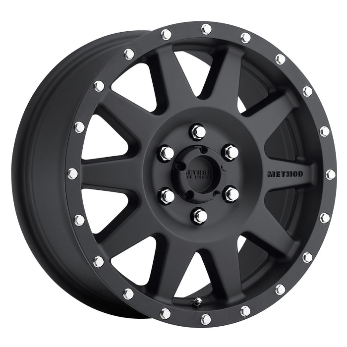 Method MR301 The Standard 17x7.5 +50mm Offset 6x130 84.1mm CB Matte Black Wheel MR30177563550