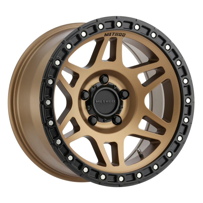 Method MR312 17x8.5 0mm Offset 5x5.5 108mm CB Method Bronze/Black Street Loc Wheel MR31278555900