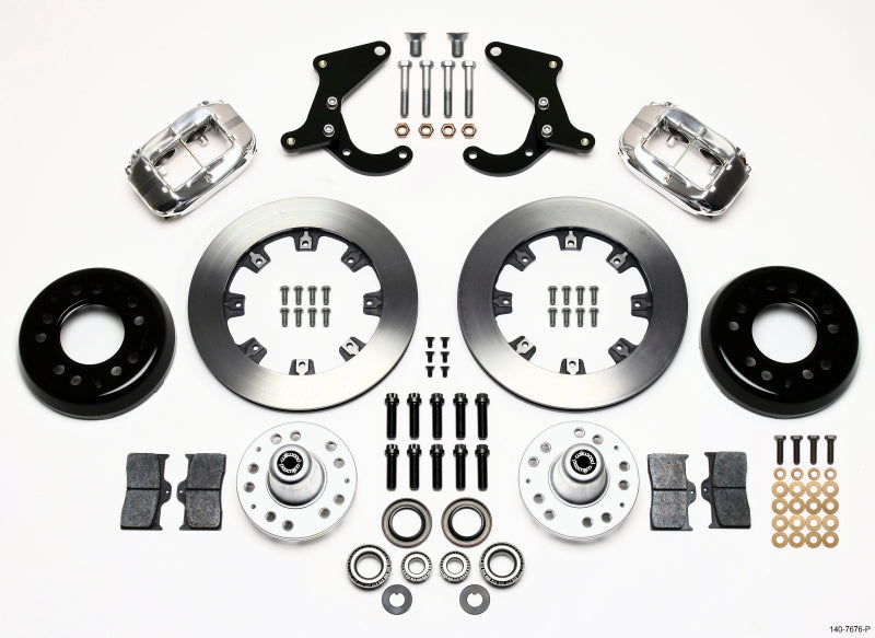 Wilwood Forged Dynalite Front Kit 12.19in Polished 55-57 Chevy 140-7676-P