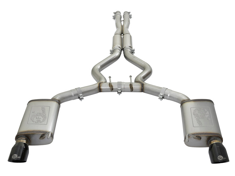 aFe 20-22 Audi RS6 Avant V8 4L (tt) MACH Force-Xp 3in to 2.5in 304 SS Cat-Back Exhaust w/ Black Tip 49-36448-B