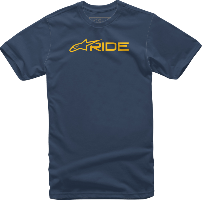 Alpinestars Ride 3.0 T-Shirt (LARGE) (NAVY/GOLD)