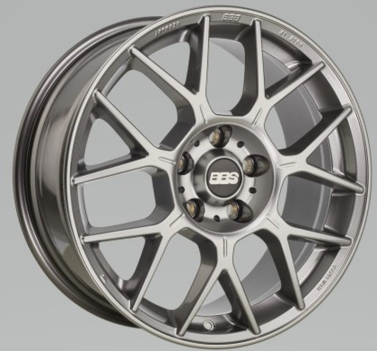 BBS XR 18x8 5x112 37mm Offset 82mm Bore PFS/Clip Req Gloss Platinum Wheel XR0103PG