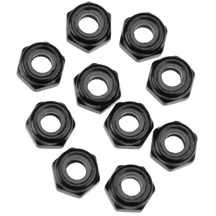 Axial AXA1053 Nylon Locking Hex Nut M3 Black 10 AXIC1053 Elec Car/Truck Replacement Parts