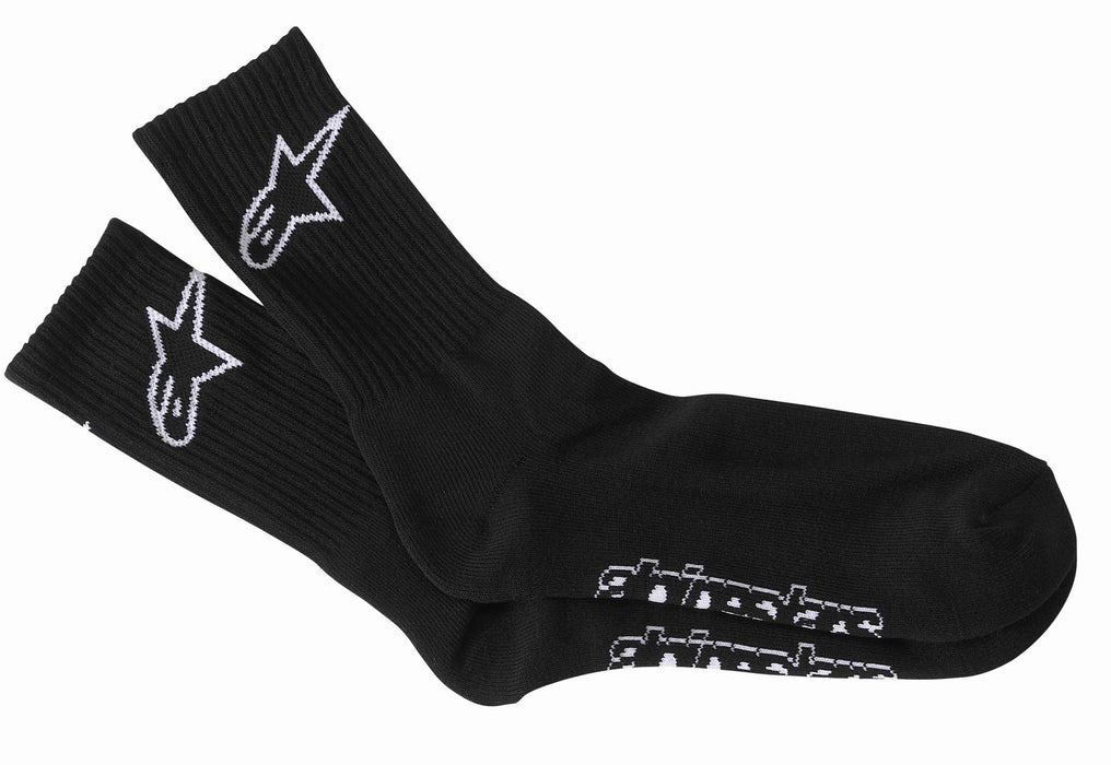 Alpinestars 1037-94222-10A-L Crew Socks Black Lg Black Lg