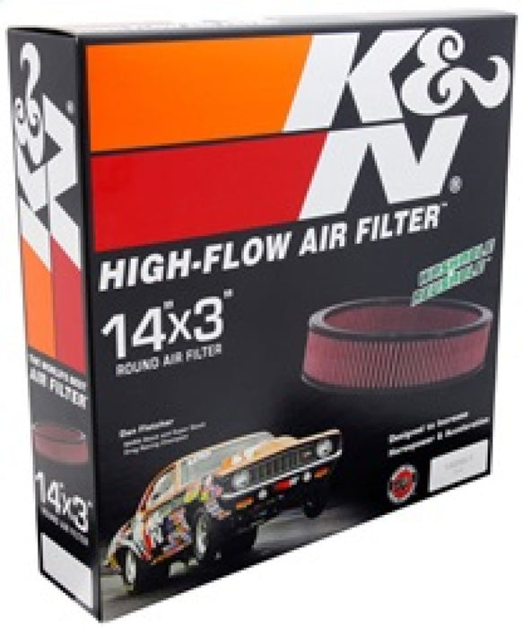 K&N Replacement Air Filter GM CARS & TRUCKS, V8, 1966-84 E-1650