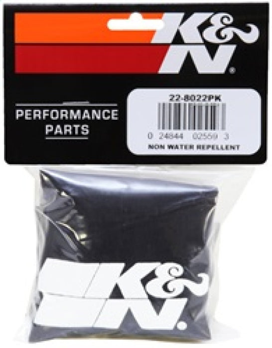 K&N Universal Precharger Round Straight Air Filter Wrap Black 7 Inch ID / 9 Inch Height 22-8022PK