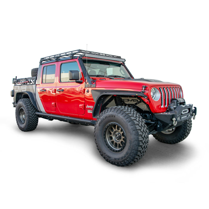 DV8 Offroad 07-18 compatible with Jeep Wrangler JK 4 DR / JL 2 DR & JT / 18+ Gladiator Roof Rack RRJL-02