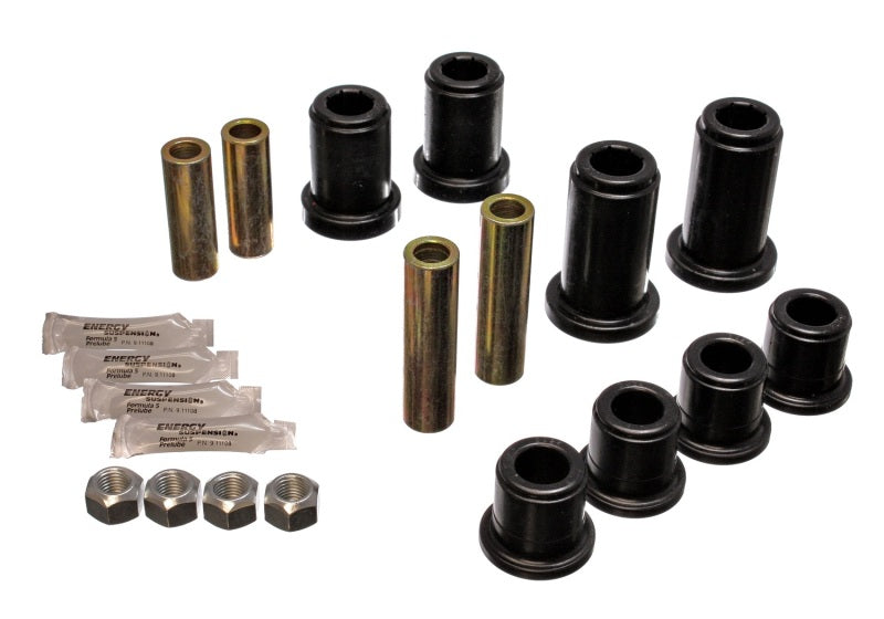 Energy Suspension 01-06 GM Silverado C2500 HD 2WD/K2500 HD 4WD Blk Front End Control Arm Bushing Set 3.3185G