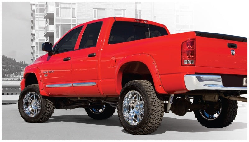 Bushwacker 02-08 Compatible with Dodge Ram 1500 Fleetside Pocket Style Flares 4pc 75.9/76.3/97.9in Bed Black 50907-02