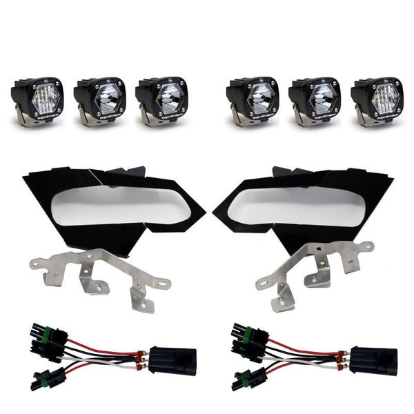 Baja Designs Can-Am X3 Headlight Kit S1 Laser W/C Headlight Kit 447075