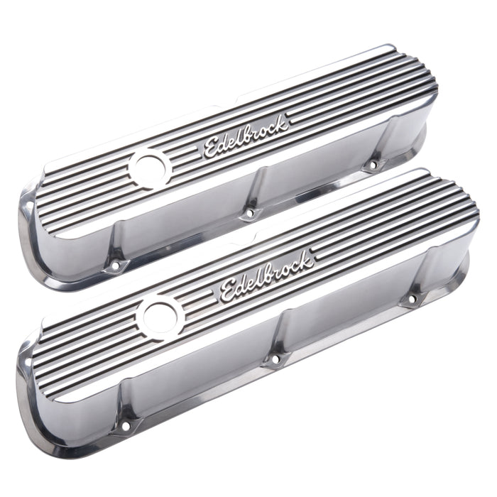 Edelbrock Valve Cover Elite II Series Ford 289-302-351W CI V8 Tall Polished 4264