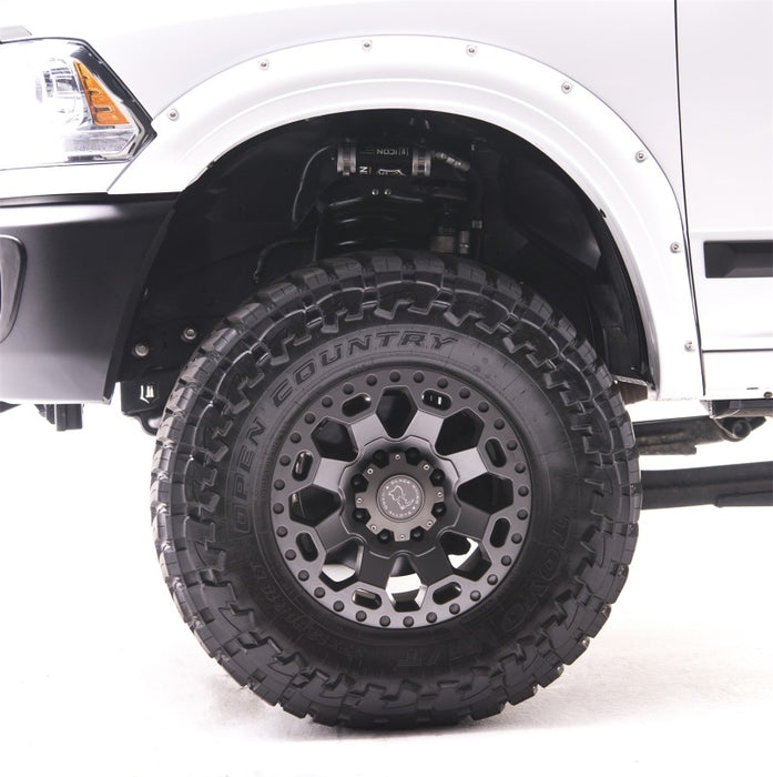 EGR 10+ Compatible with Dodge Ram HD Bolt-On Look Color Match Fender Flares Set Bright White 792854-PW7