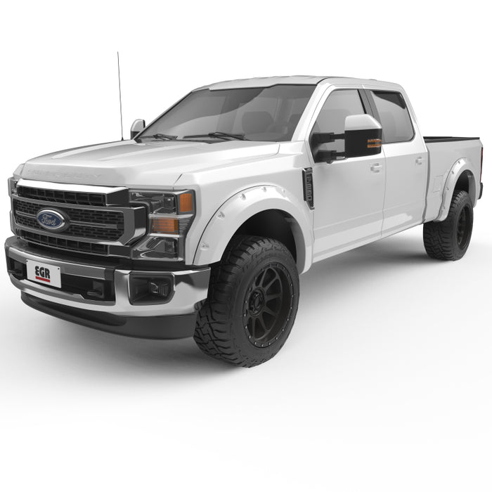 EGR 2017 Ford Super Duty Bolt-On Look Color Match Fender Flares Set Oxford White 793914-Z1