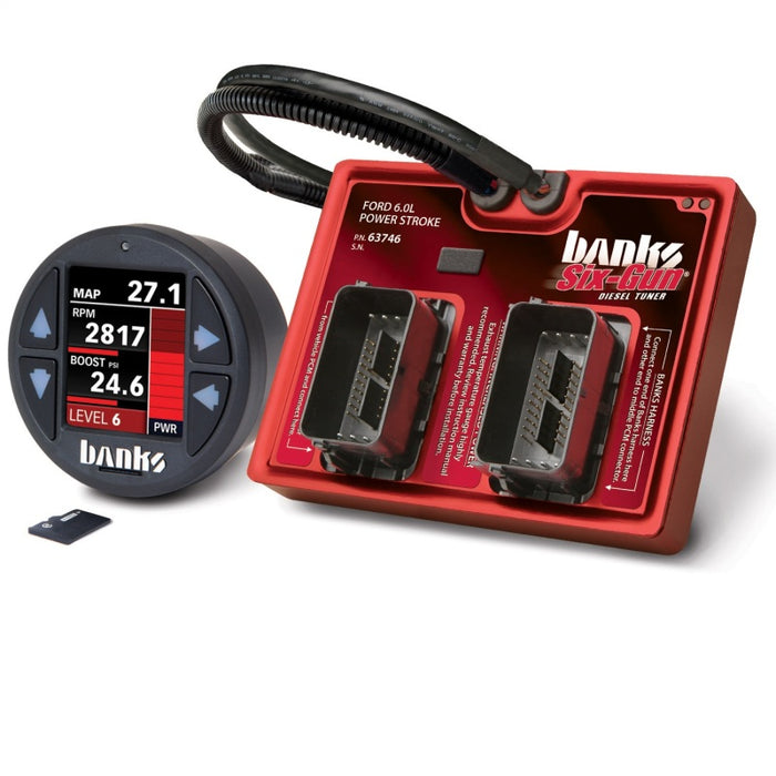 Banks 03-07 Ford F-250/F-350/F-450 6.0L Six-Gun Diesel Tuner w/ iDash-1.8 DataMonster 61454