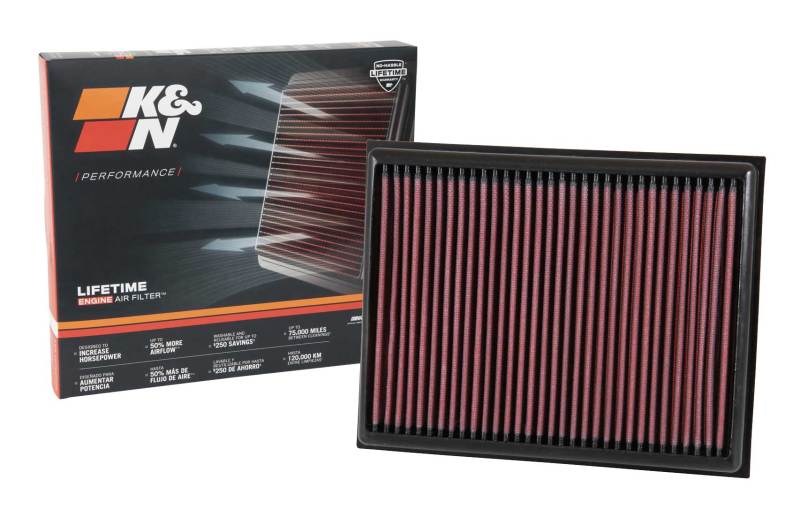 K&N 15-17 Compatible with Nissan NP300 L4-2.3L DSL Drop In Air Filter 33-3059