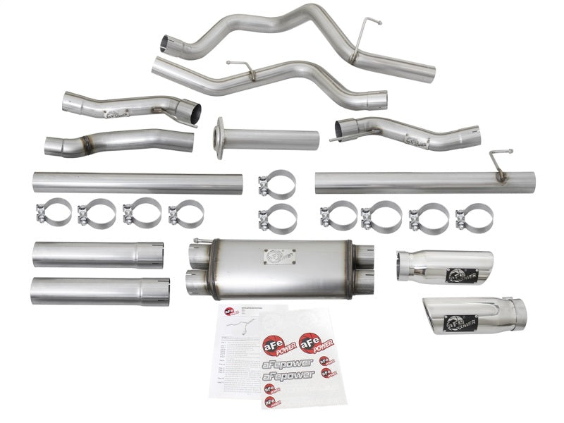 aFe MACHForce XP Exhaust Cat-Back SS-409 2017 Ford F-150 Raptor V6-3.5L (tt) w/ Polished Tips 49-43045-P