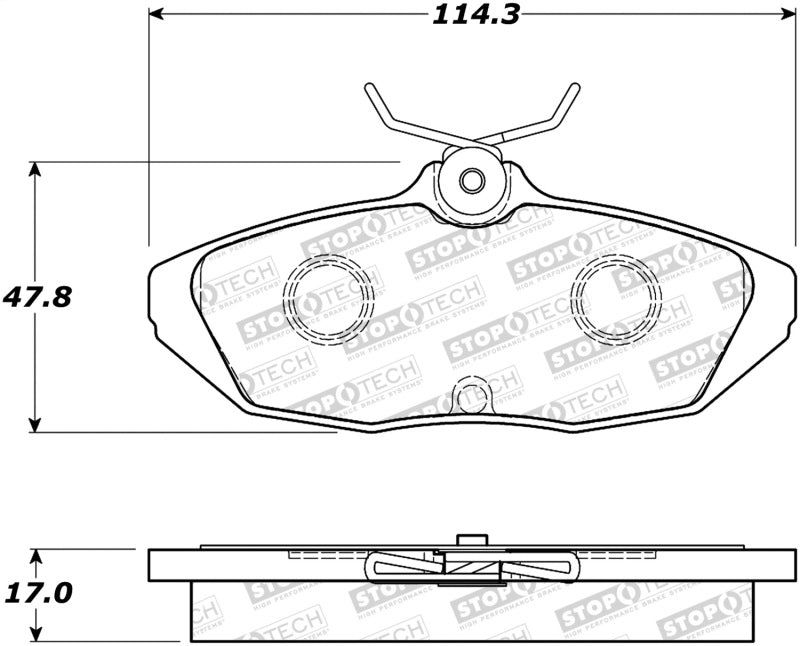 StopTech Street Brake Pads Front 308.0599