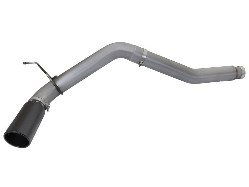 aFe LARGE BORE HD 5in DPF-Back SS Exhaust w/ Black Tip 2016 Compatible with Nissan Titan 5.0L V8 (td) CC SB 49-46112-B