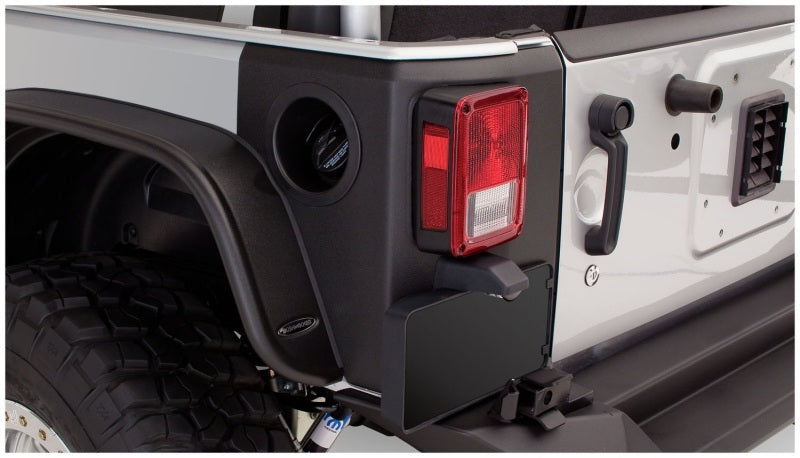 Bushwacker 07-18 compatible with Jeep Wrangler Trail Armor Rear Corners Black 14009