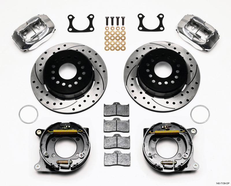 Wilwood Forged Dynalite P/S P-B Kit Drilled Polished Big Ford 2.36in Offset 140-7139-DP