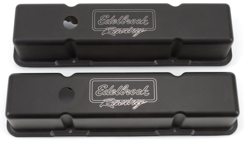 Edelbrock Valve Cover Victor Series Chevrolet 1959-1986 262-400 CI V8 Tall Black 41733