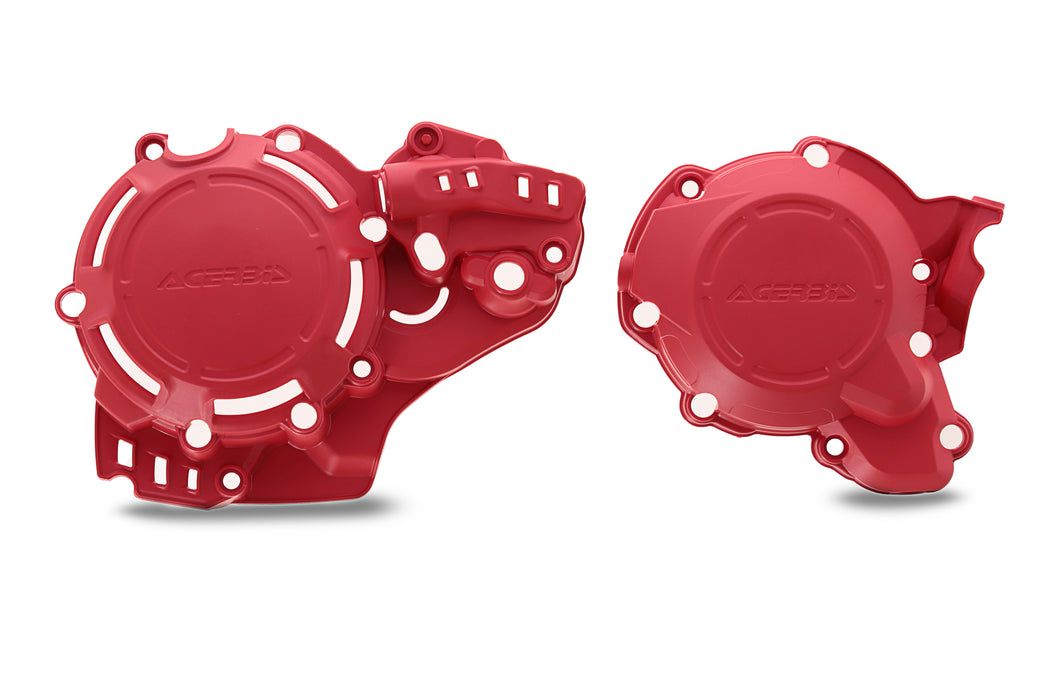 Acerbis X-Power Engine Cover Kit (Red) For 21-22 GAS GAS EC250